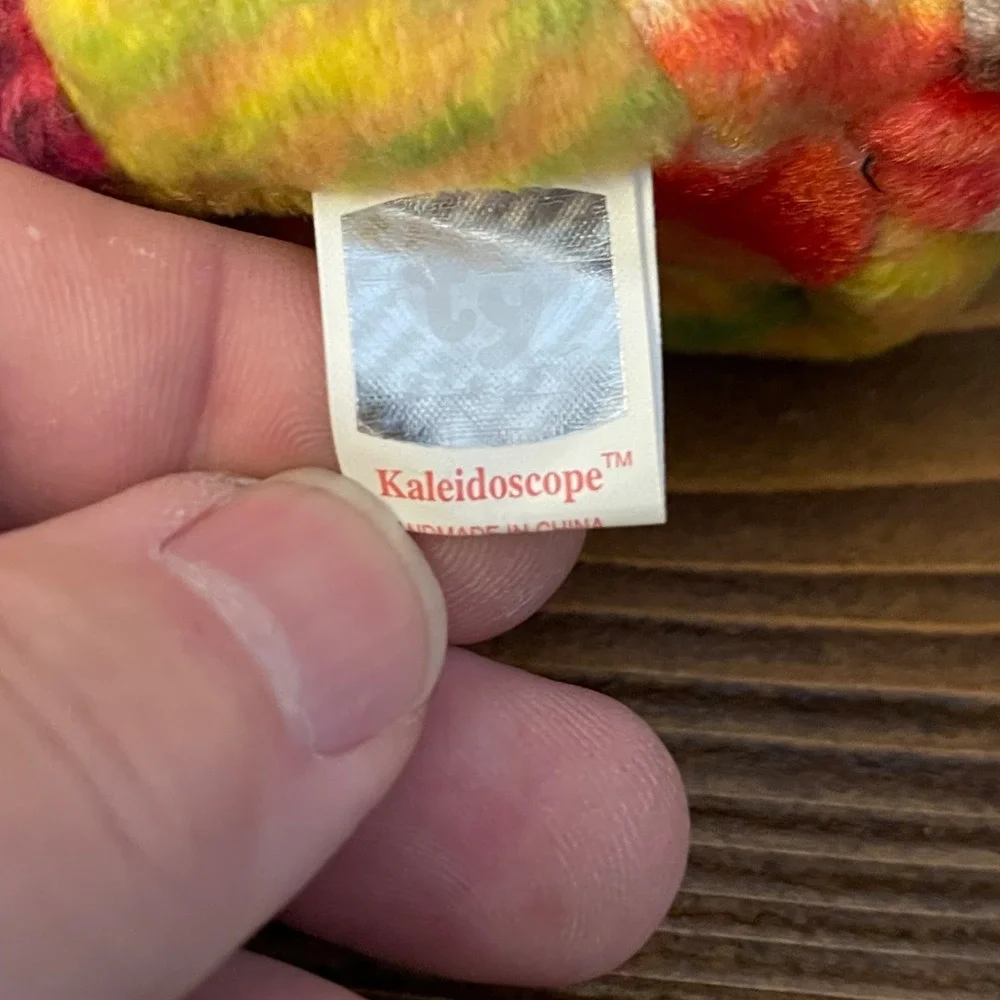 Ty Beanie Babies Kaleidoscope the Cat - 2000 Retired 7th Gen Holographic Tag MWM